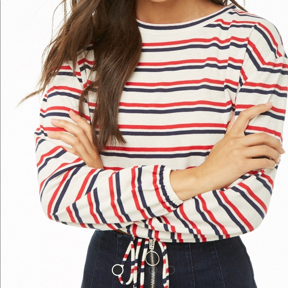 Striped Tie Top